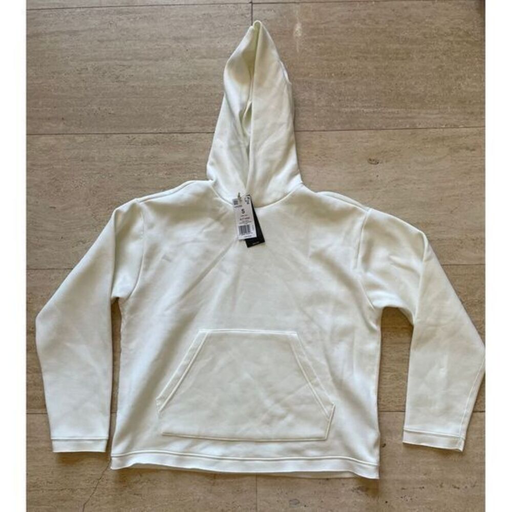 Adidas White SLCT Hood Sweatshirt Casual Comfort Loungewear Size S